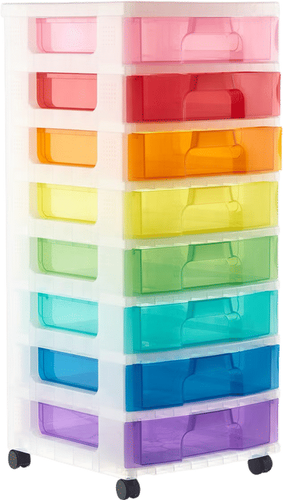 Rainbow Rolling Cart