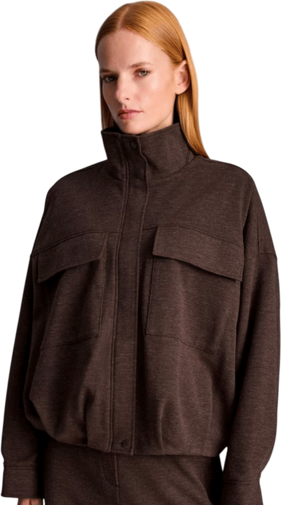 High-Neck Bomber Jacket