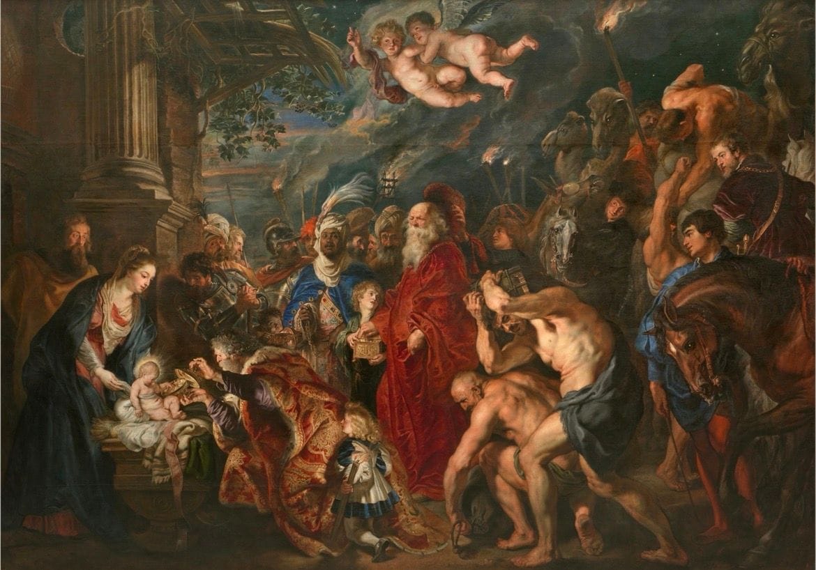 THE ADORATION OF THE MAGI, Peter Paul Rubens - Floor 1, Room 28