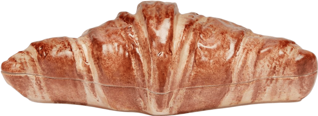 Hand-Painted Porcelain Croissant Dish by Augarten