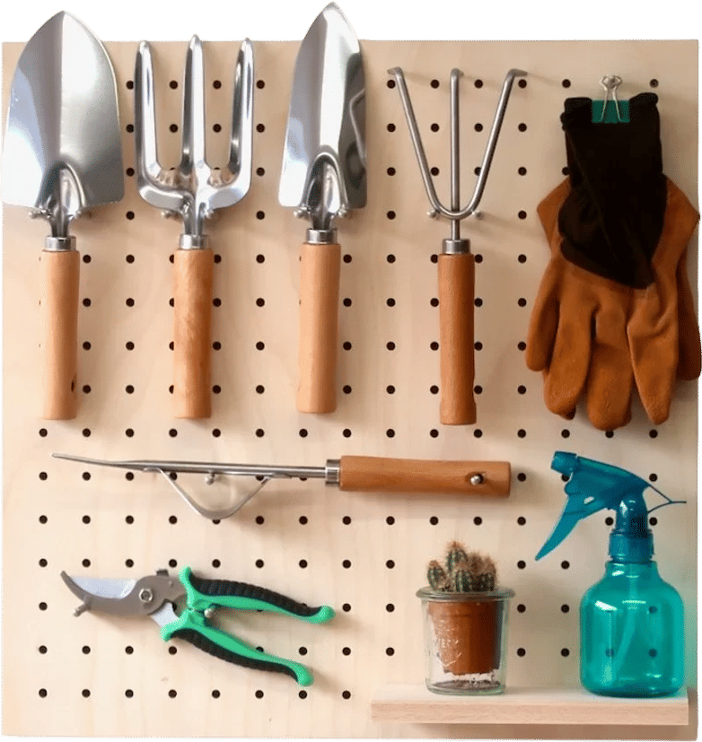 Pegboard Gardening Set