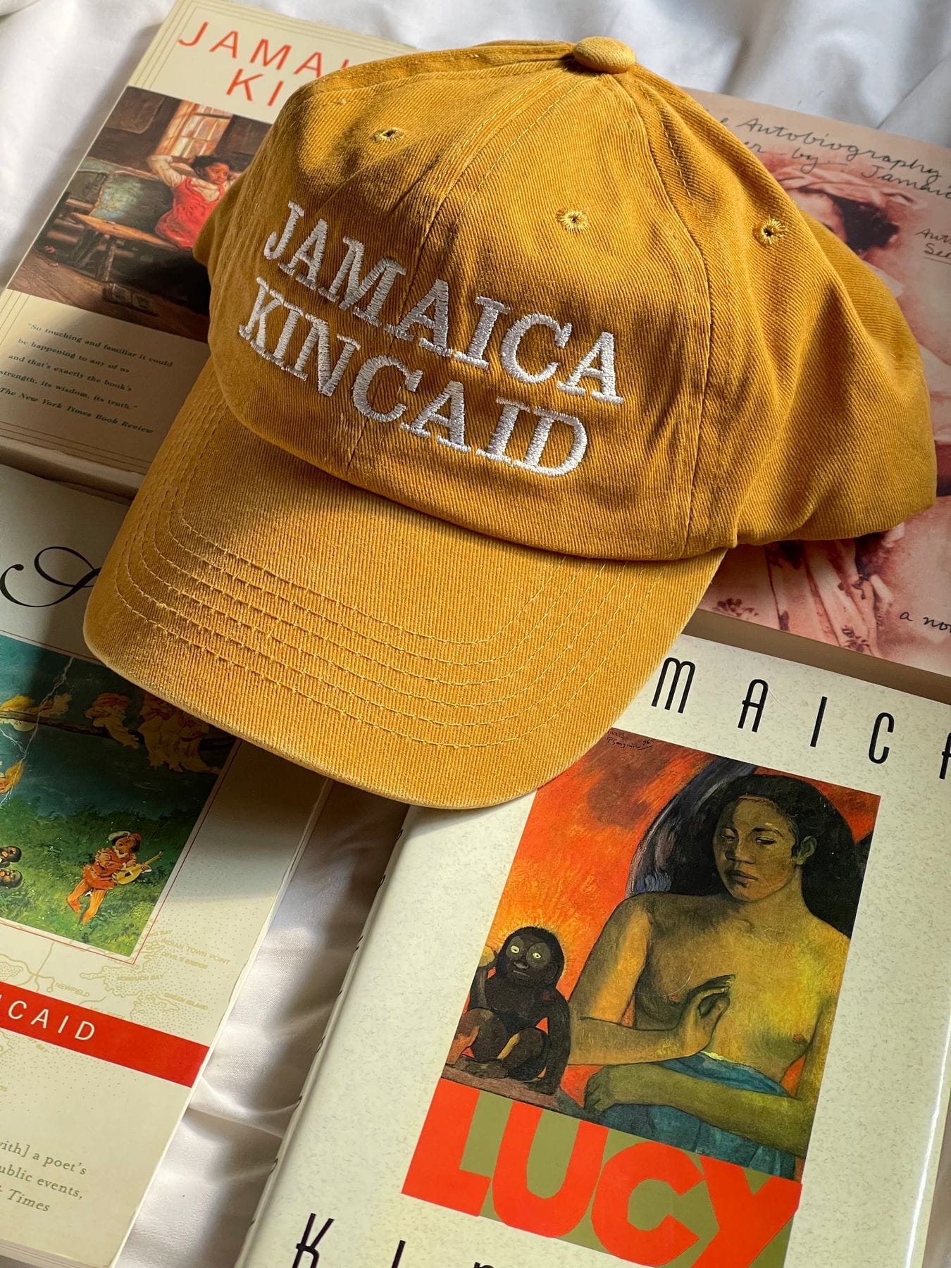 a baseball cap repping your favorite woman writer