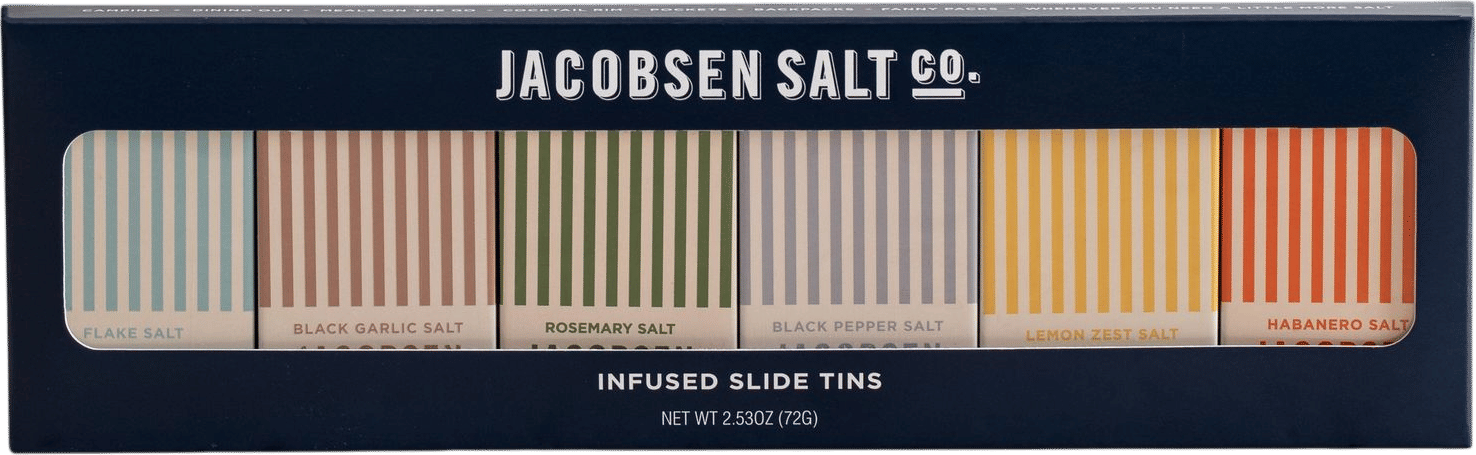 Jacobsen Salt Co. Infused Slide Tin Collection