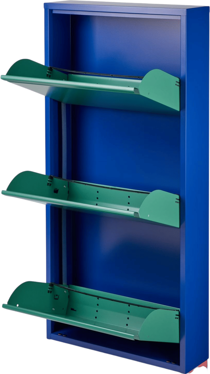 3-Drawer Shoe Rack & Storage Cabinet