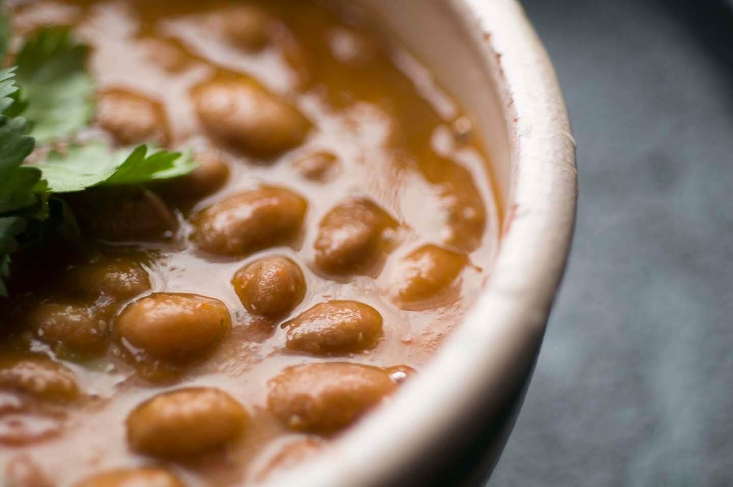 inviting a few ppl over and making a huge pot of beans