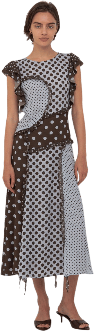 Blue Polka Dot Dress