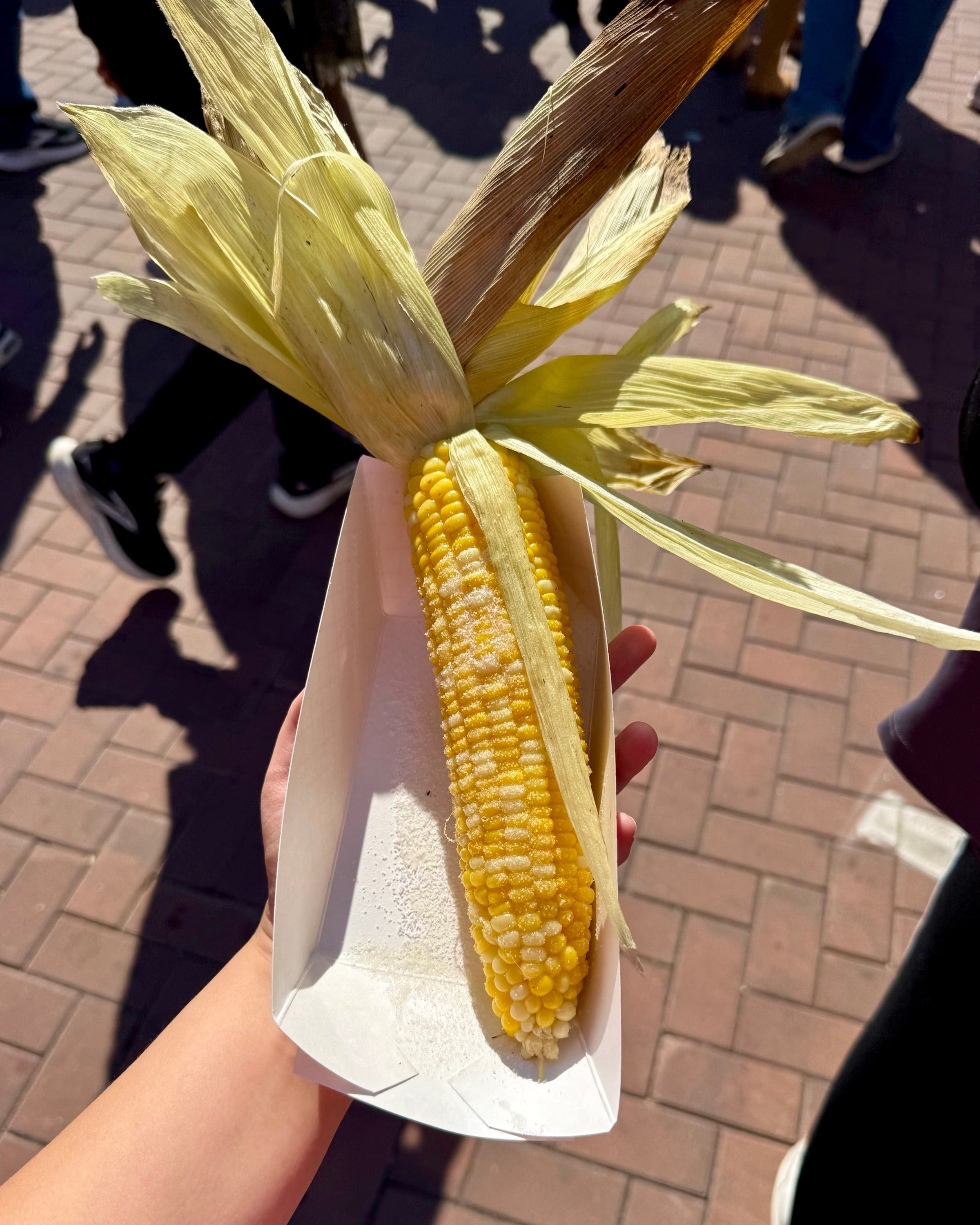 Big-Ass Ear of Roasted Corn at a Street Fair