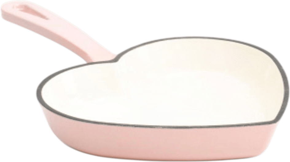 9 Inch Heart Shaped Heart Shaped Frying Pan