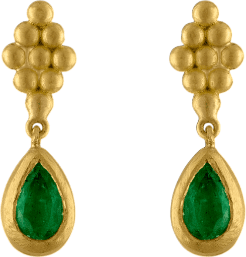 Small Emerald Nona Earrings