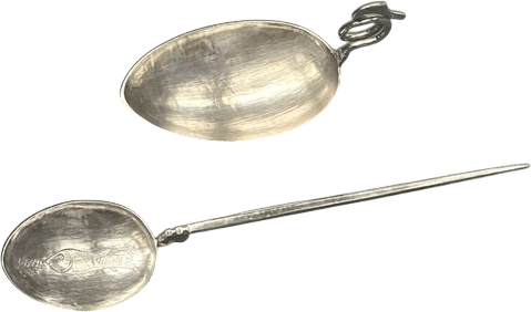 These silver spoons in the British museum