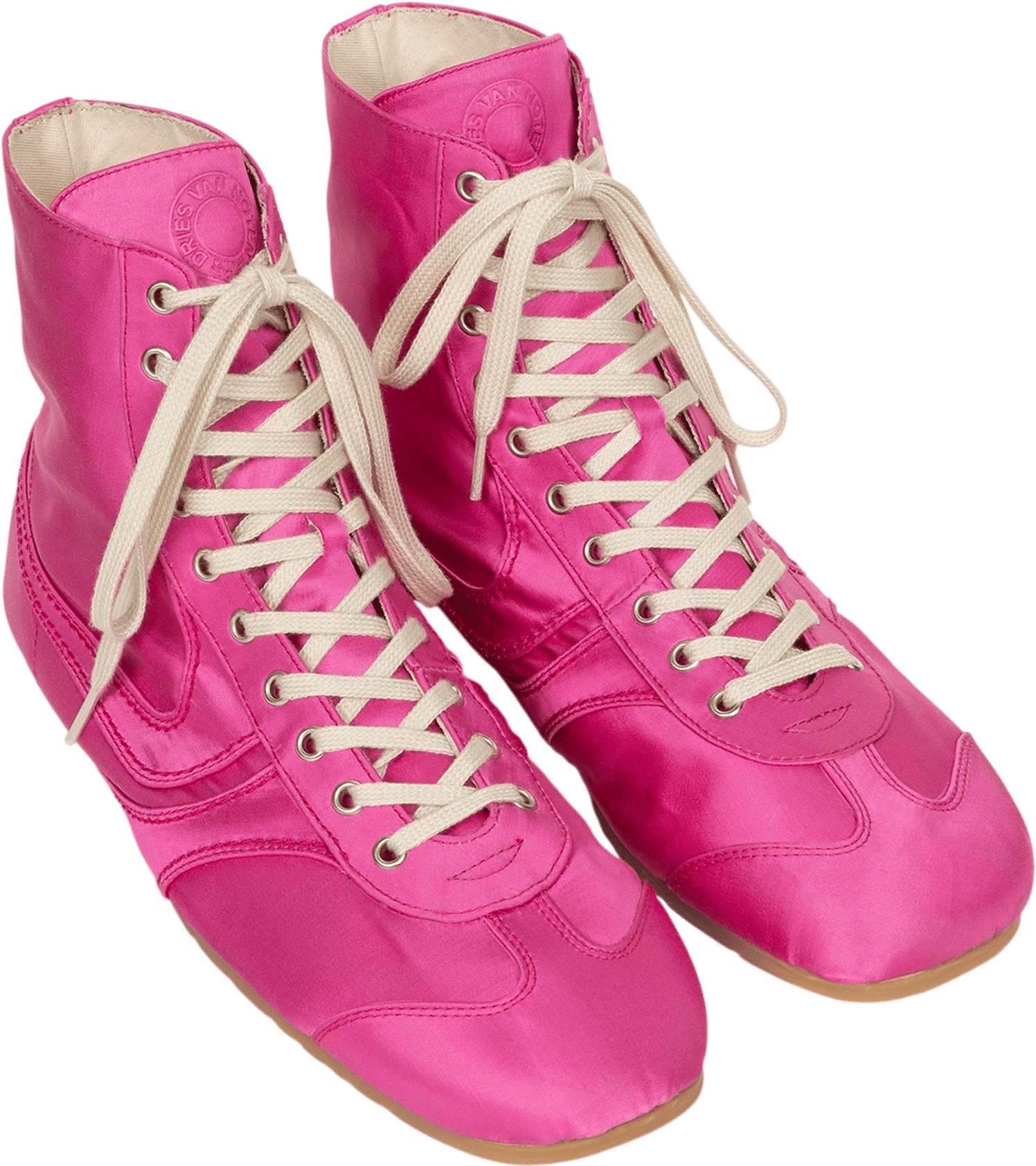 Satin High Top Sneakers
