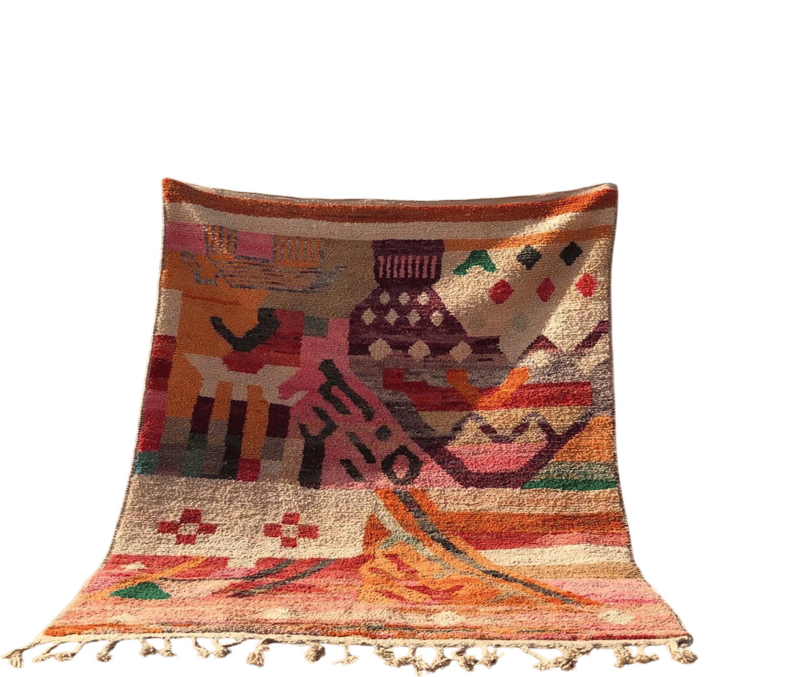 Moroccan Boujad Geometric Rug