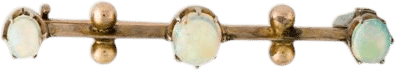 15K Opal Bead Brooch