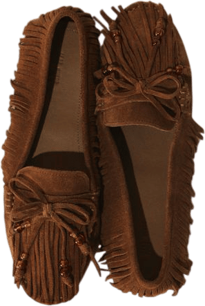 h&m fringed loafers
