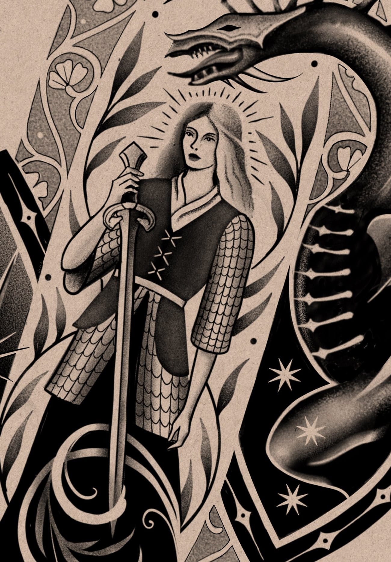 Éowyn the Shieldmaiden Print