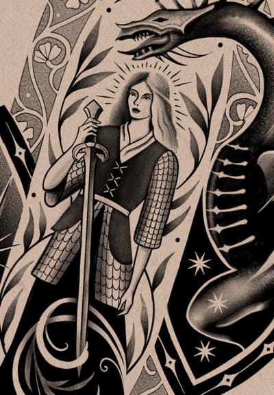 Éowyn the Shieldmaiden Print
