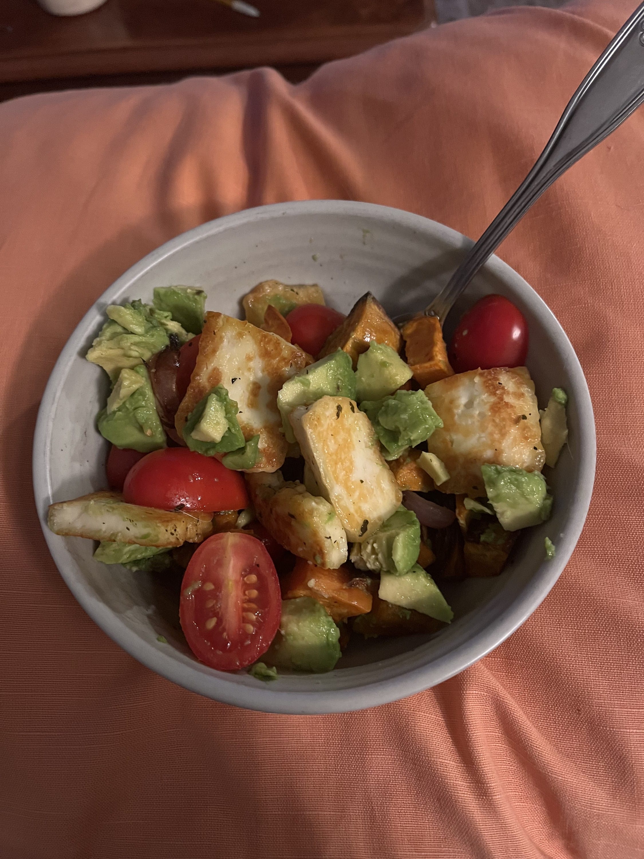 Veggie Jumble with Grilling Cheese
