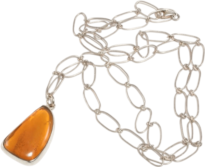 Casa Shop Organic Amber Pendant Necklace