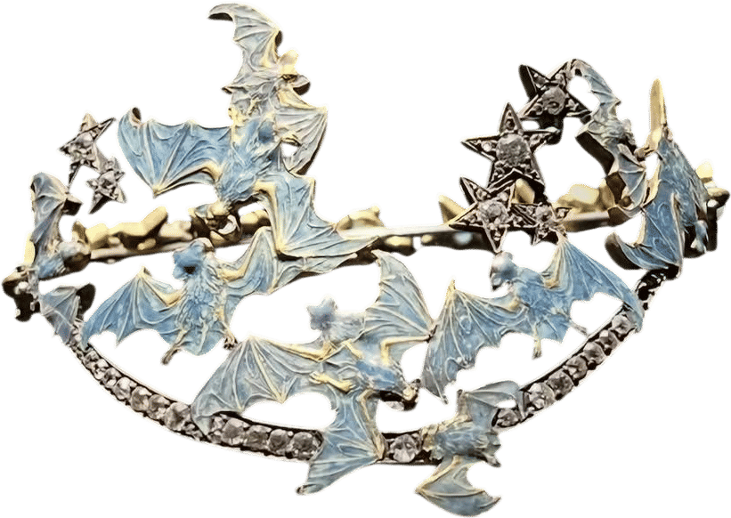 René Lalique 'Bat' Anklet