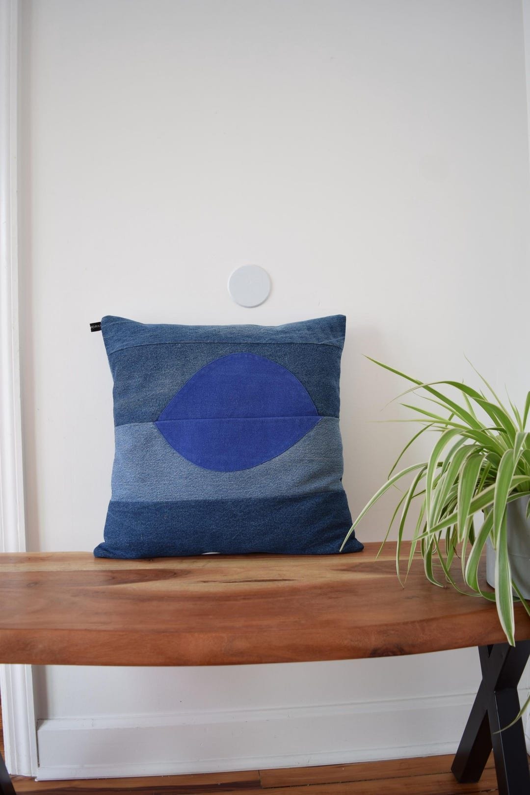 Handmade Modern Unique Denim Pillow Cover