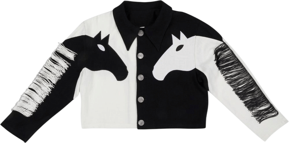 Dueling Horses Crop Jacket