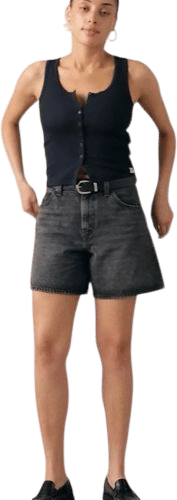 High Rise Baggy Shorts