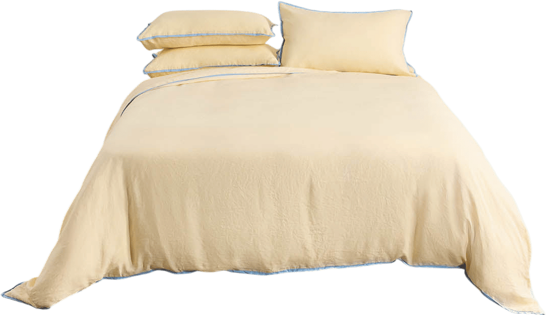 Linen Duvet Cover - Butter