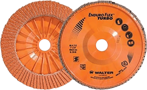 Walter Surface Technologies 06A502 Abrasive Flap Disc [Pack of 10] - 36/60 Grit