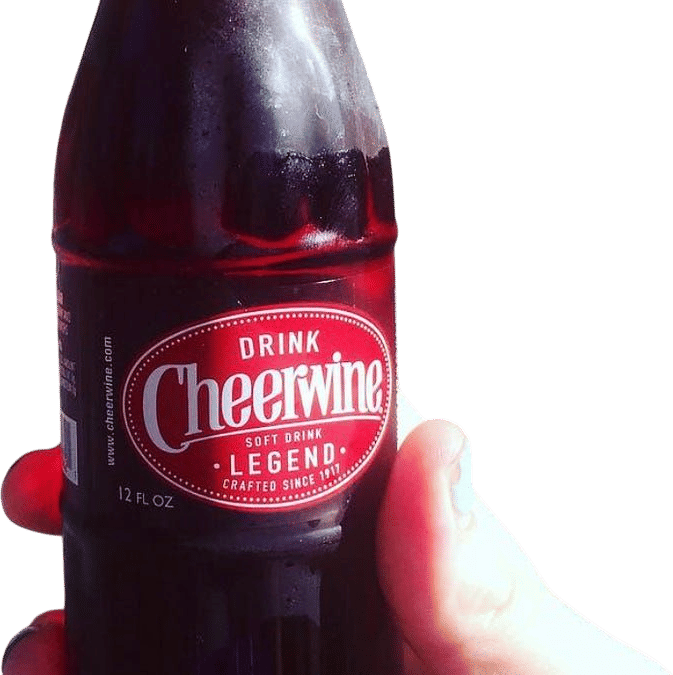 Cheerwine in a Cold Glass Bottle