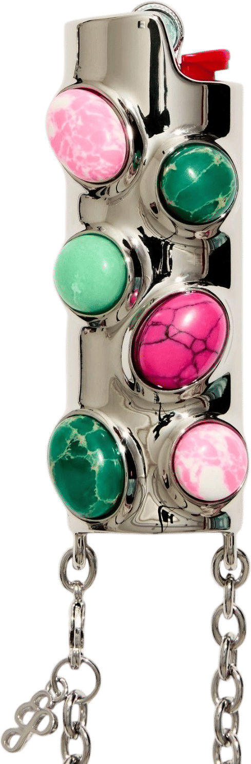 Edie Parker Stoned Crossbody Lighter Case in Watermelon
