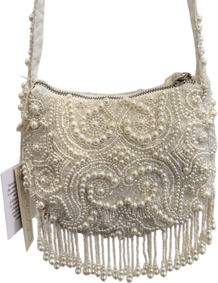 Pearl Beaded Shoulder Bag