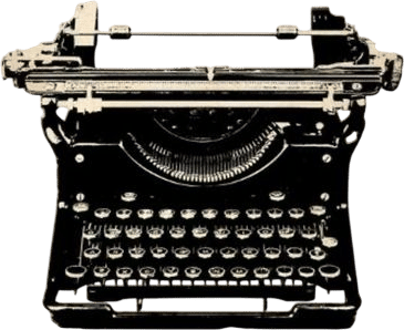 A vintage typewriter for guests