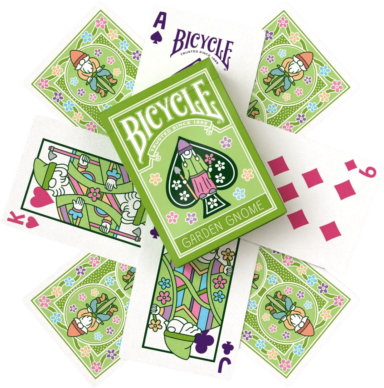 Bicycle Garden Gnome Playing Cards