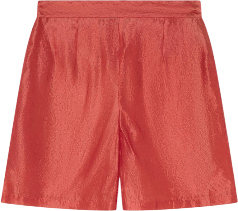 Gimaguas Coral Silk Satin Shorts