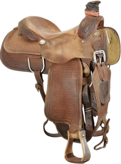 Used 14.5" Lazy L Saddles Team Roping Saddle