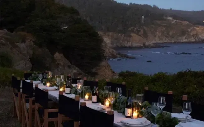 Breakfast and Cliffs at Timber Cove