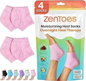 ZenToes Moisturizing Socks (Fuzzy Pink)