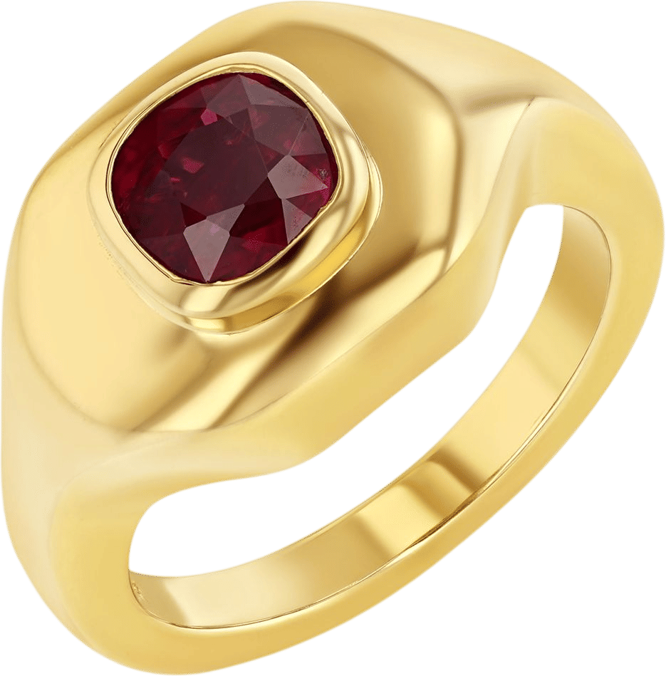 Ruby Ripple Ring