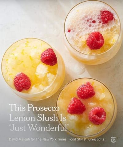 Prosecco Lemon Slushie Recipe