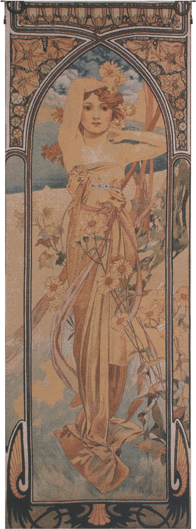 Mucha Jour European Woven Tapestry