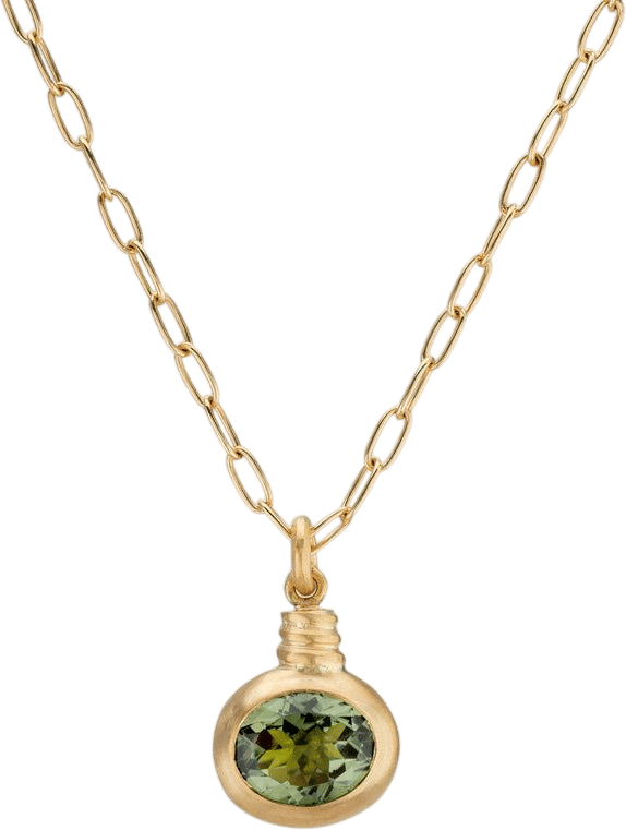 Yellow Gold and Tourmaline Necklace