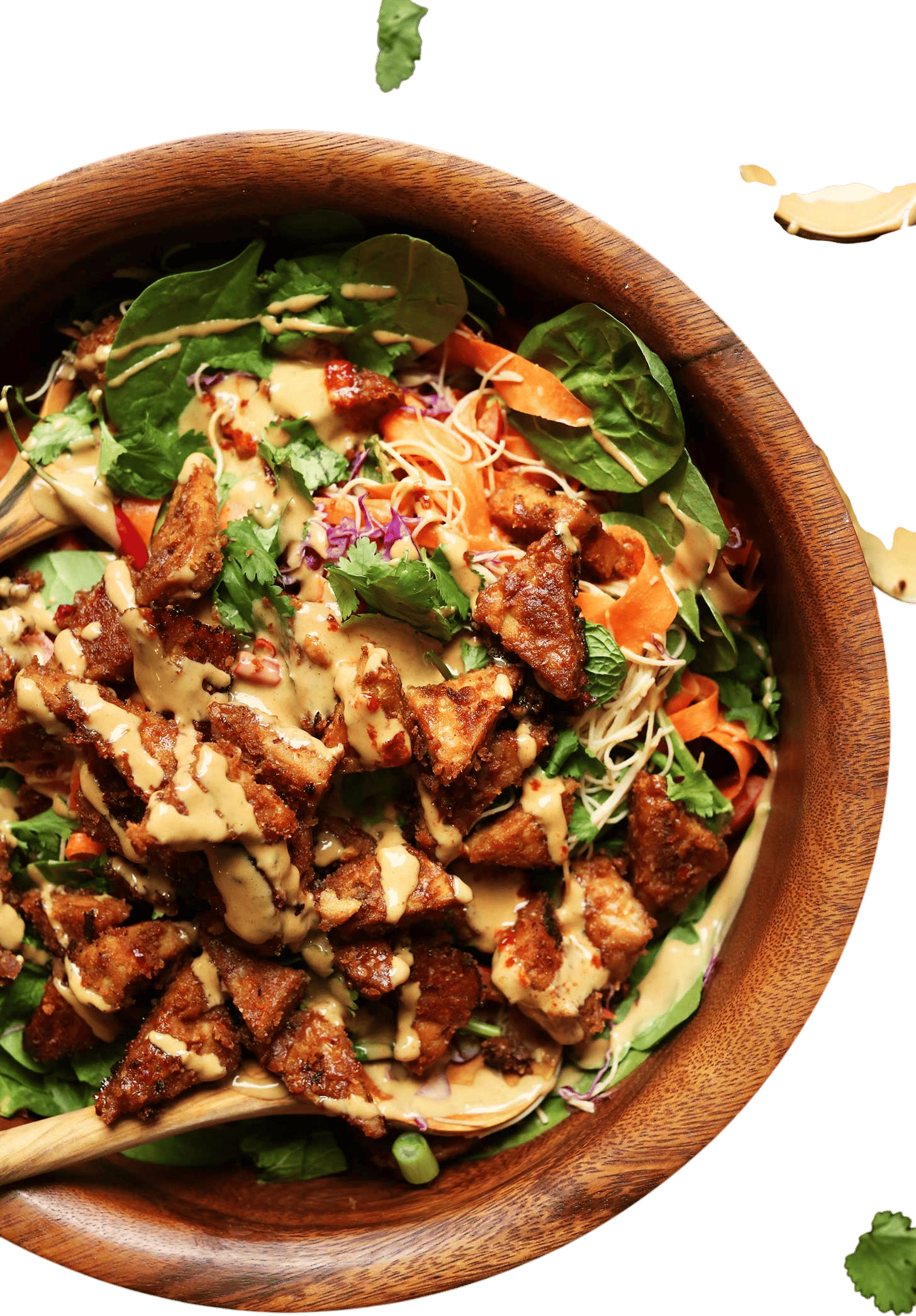 Blissed-Out Thai Salad with Peanut Tempeh