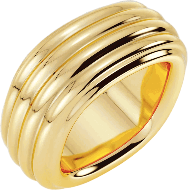 Ripple Square Ring