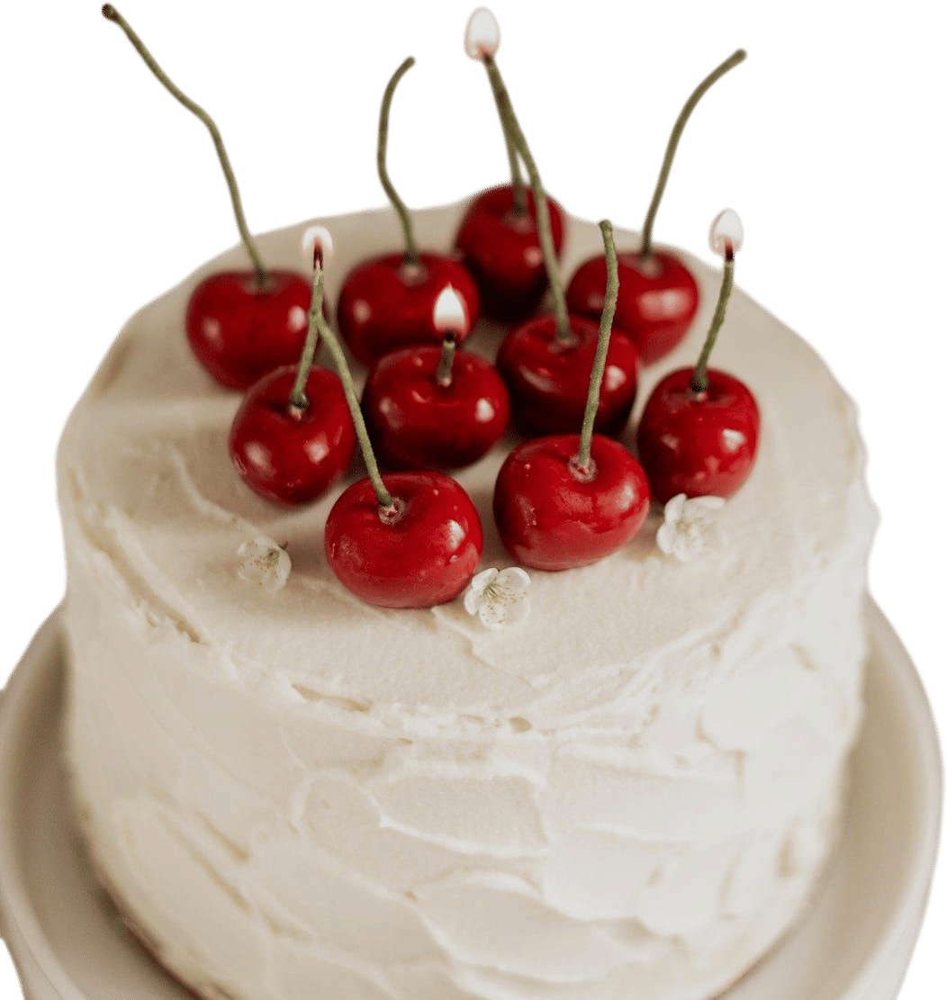cherry birthday candles!