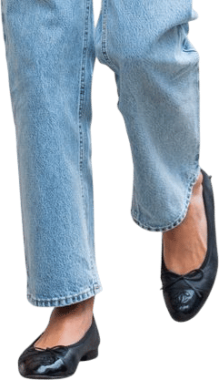 Jeans with flats