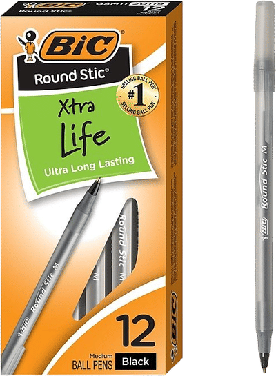 Round Stic Xtra Life Ballpoint Pen