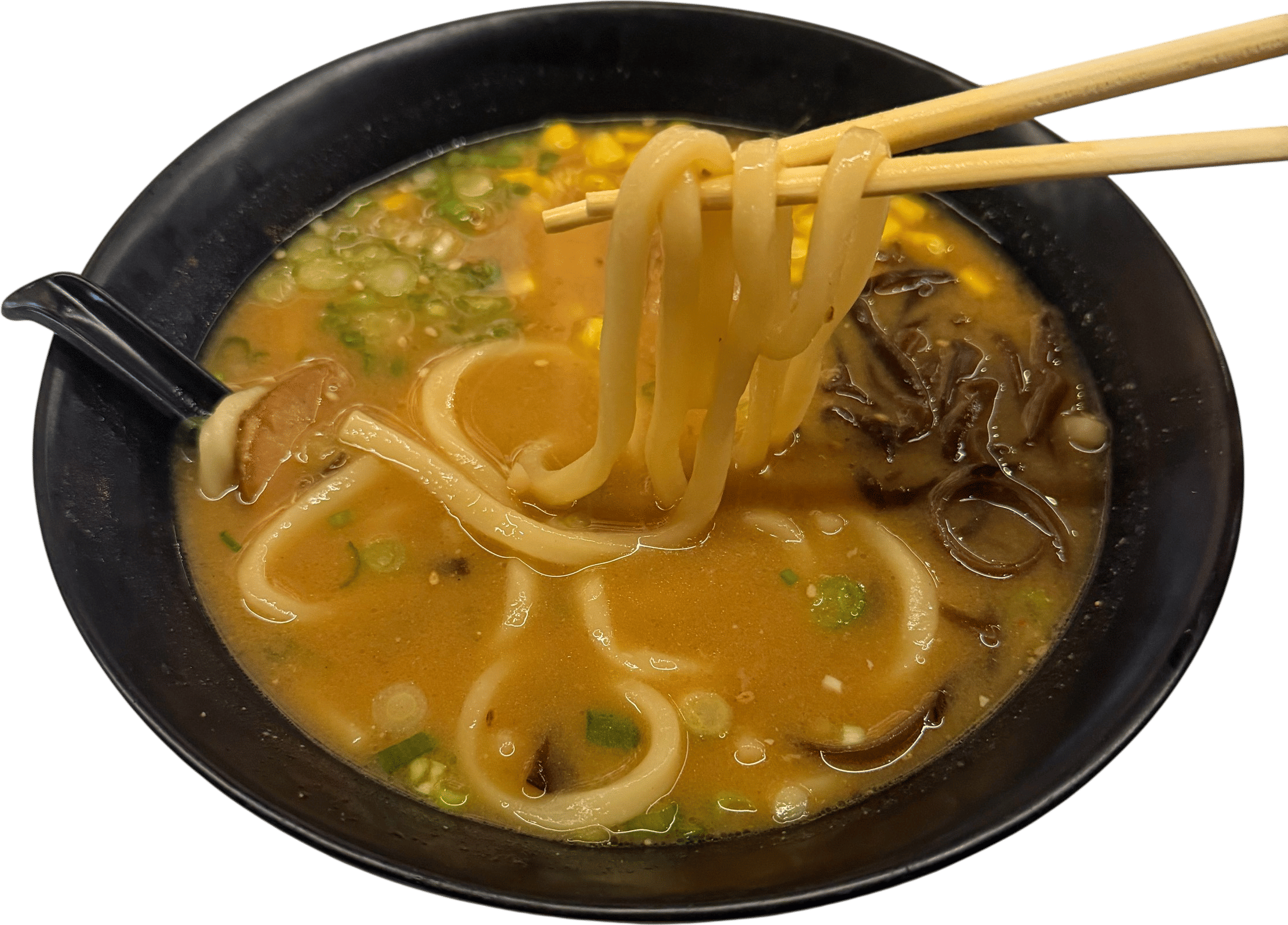 Substituting for Udon noodles when ordering ramen.