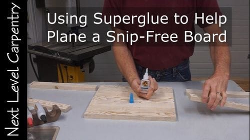 Using Superglue to Help Plane Snipe-Free Boards