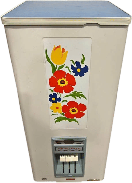 Vintage Japanese Floral Rice Dispenser