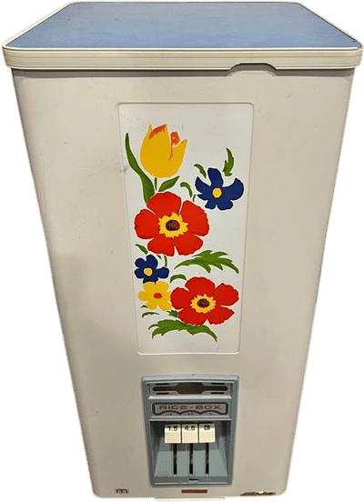 Vintage Japanese Floral Rice Dispenser